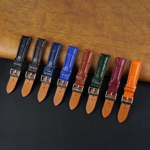 Crocodile leather watch - crocodile,