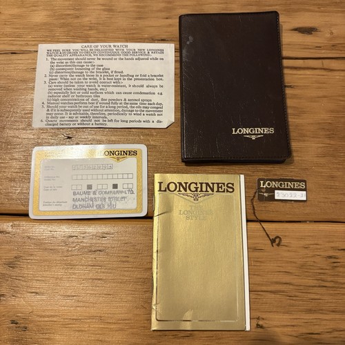 Longines vintage papers manual - longines,