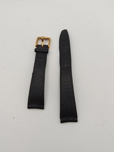 Longines black leather watch - black,