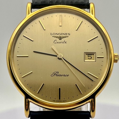 Longines presence quartz gold - quartz,