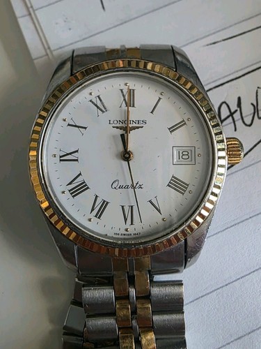 Longines quartz white - quartz, dial