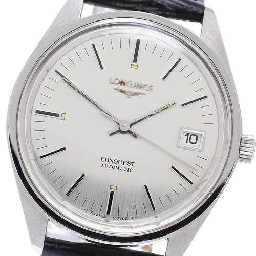 Longines conquest date silver - conquest,