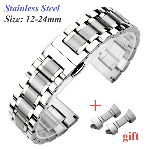 Stainless steel watch strap - stainless,