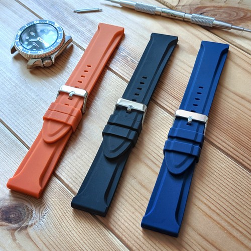 Rubber watch strap - rubber, divers